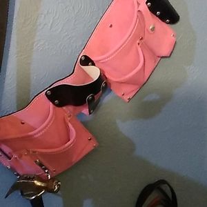 Pink tool belt